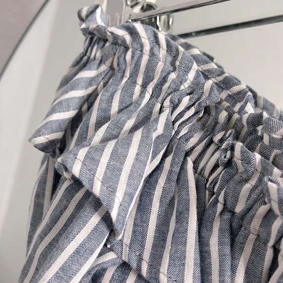 Jella C. Strapless Chambray Top - Picture 4 of 6